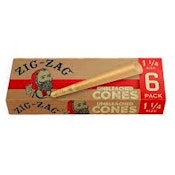 ZIG-ZAG - UNBLEACHED CONES 1 1/4 IN, 6 PACK