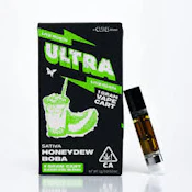 Ultra Live Rosin and Live Resin Cartridge 1g Sativa Honeydew Boba