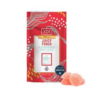 Dixie - Dixie Fast-Acting Juicy Punch Gummies 100mg