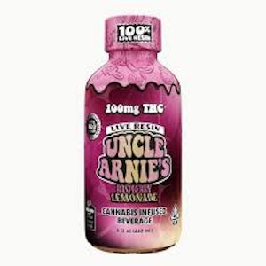 UNCLE ARNIE'S - Uncle Arnie's | 8 oz Beverage | Live Rosin Raspberry Lemonade | 100mg