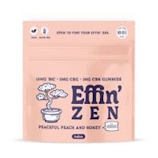 [REC] Effin' | Zen | Peaceful Peach 10:5:1 THC:CBG:CBN | 100mg/10pk Soft Chews