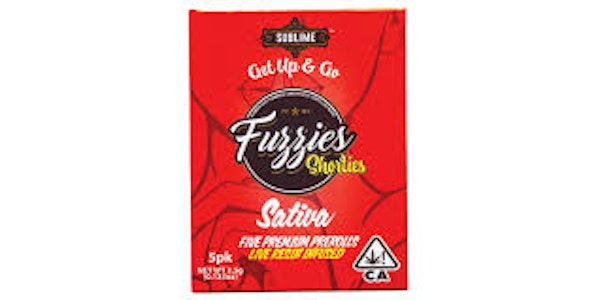 FUZZIES - Fuzzies - Shorties Live Resin 0.7g PR 5 Pack - Sativa - Tangelo Sunrise