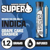 SuperFire 1.2g infused preroll - Grape Cake Crasher
