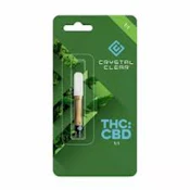 Crystal Clear - Cartridge - Sour Tsunami THC:CBD 1:1 - 1g