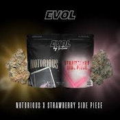 EVOL| Trap Pack Flower | Notorious #1 x Strawberry Side Piece | 14g