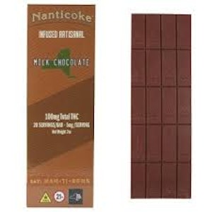 NANTICOKE - Nanticoke - Milk Chocolate Bar - 100mg