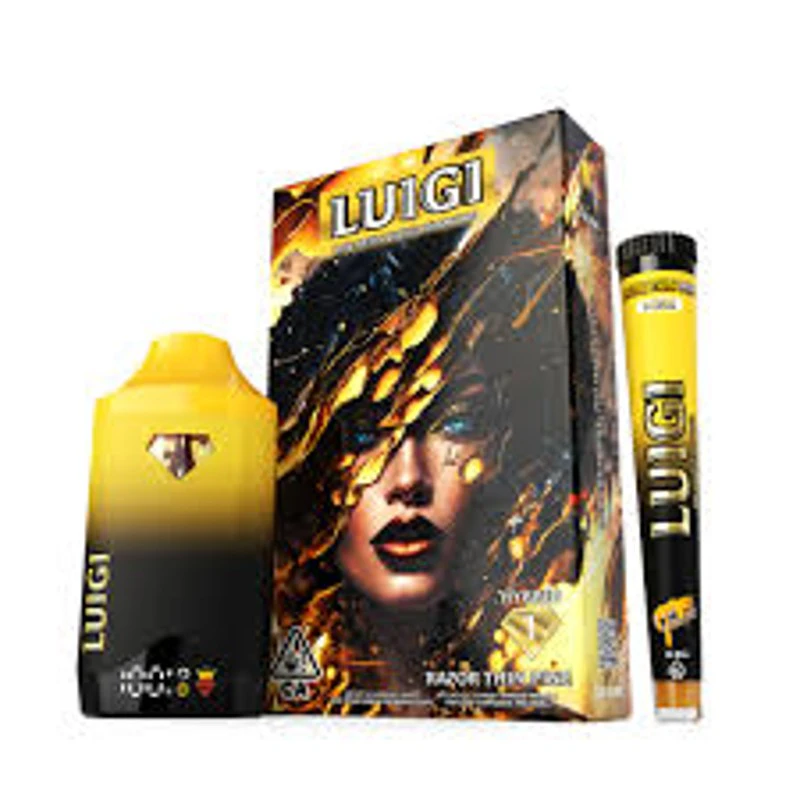 Luigi - Luigi Razor Thin Pine ALL IN ONE (I) 1g and Razor Thin Pine Infused preroll 0.5g combo pac Main Image