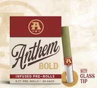 Anthem Bold | Infused Glass Tip 5 pack .5g | Jack Herer | 2.5g