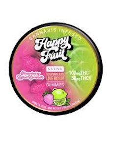 HAPPY FRUIT - Happy Fruit - Edibles - Gummies - Rosin - Strawberry Lifted Limeade - 100MG
