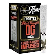 Claybourne Diamond Frosted Flyers 5pk Prerolls 2.5g Black Triangle OG