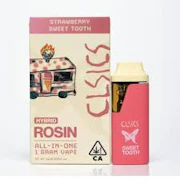 CLSICS - 1g Live Rosin AIO - Strawberry Sweet Tooth