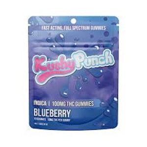 Kushy Punch - Kushy Punch | Fast Acting Full Spectrum Gummies 10ct | Blueberry | 100mg