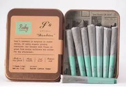 Ruby Farms - RUBY FARMS Doobies | 7 Count | Indica - Granddaddy Purple | Net 3.5G