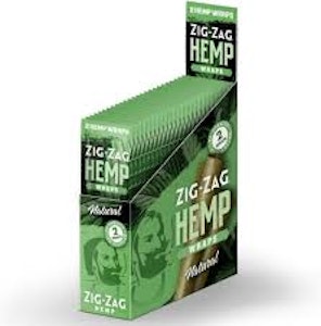 ZIG-ZAG - ZIG-ZAG HEMP WRAPS 2 PER PACK
