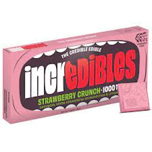 INCREDIBLES - IncrEdibles | Chocolate Bar(10ct) | Strawberry Crunch | 100mg