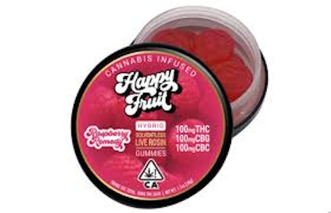 HAPPY FRUIT - Happy Fruit - Edibles - Gummies - Rosin - Raspberry Remedy - 100MG