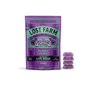 Lost Farm | Live Resin Fruit Chews (10ct) | Grape x Purple Churro | 100 mg