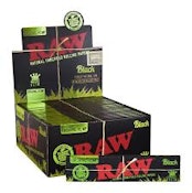 RAW black rolling papers king size organic hemp