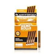 Hemper - Mini Rolls 4pk W/ Glass Tips - Mango