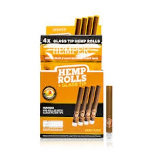 Hemper - Hemper - Mini Rolls 4pk W/ Glass Tips - Mango