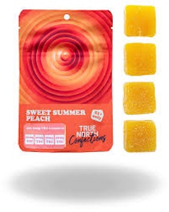 True North - Sweet Summer Peach 4x50mg THC Vegan Gummies