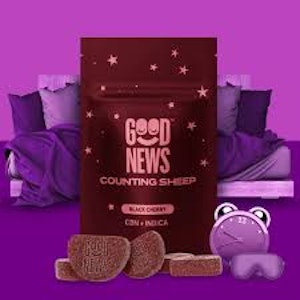 GOOD NEWS - Good News | Gummies (10ct) | Counting Sheep Black Cherry | 100 mg