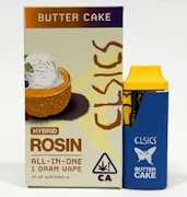 CLSICS Live Rosin All In One 1g Butter Cake