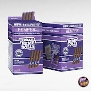 Hemper - Mini Rolls 4pk W/ Glass Tips - Grape