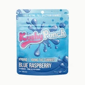 Kushy Punch | Fast Acting Full Spectrum Gummies 10ct | Blue Raspberry | 100mg