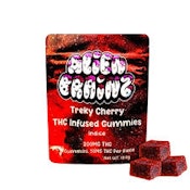 Alien Brainz-Treky Cherry-Gummies-200Mg-Indica