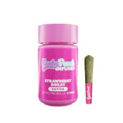 Kushy Punch Infused 5pk Prerolls 2.5g Strawberry Rozay