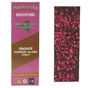 NANTICOKE - Nanticoke - Dark Chocolate Raspberry Bar - 100mg