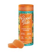 Good Tides | Solventless Hash Rosin Gummies (10ct) | Mango | 100 mg