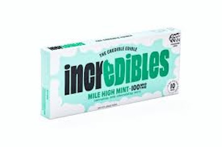 INCREDIBLES - IncrEdibles | Chocolate Bar (10ct) | Mile High Mint | 100mg