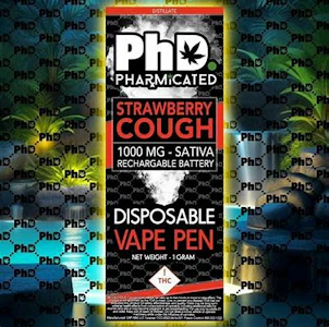 PHARMICATED -  Pharmicated disposable- 1000 mg - Strawberry Cough