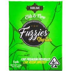 FUZZIES - [Fuzzies] Live Resin Infused Preroll 5 Pack - 3.5g - Zoap (H)