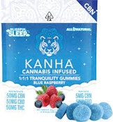 Kanha | Tranquility Sleep Gummies | CBN: 5mg x THC: 5g. x CBD: 5mg | 100mg 