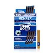Hemper - Mini Rolls 4pk W/ Glass Tips - Blueberry