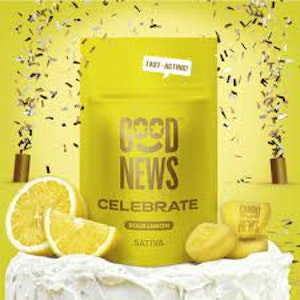 GOOD NEWS - Good News | Sour Gummies (10ct) | Celebrate Lemon | 100 mg