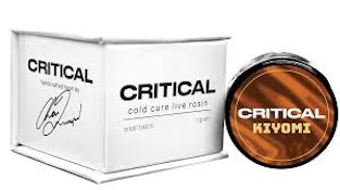 Critical Concentrates - Kiyomi Cold Cure Live Rosin - 1G