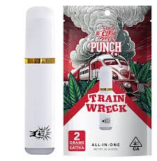Punch - 2g Distillate AIO - 	 Punch - 2g Distillate AIO - Trainwreck (2g)