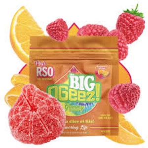 OGEEZ - OGeez! | Gummies 1ct | Peg's BIG Raspberry Orange RSO | 100mg