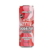 Uncle Arnie's Beverage 12oz Strawberry Soda 100mg