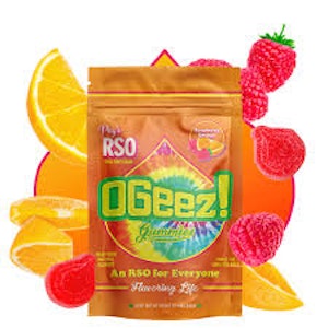 OGEEZ - OGeez! | Gummies 10ct | Peg's Raspberry Orange RSO | 100mg