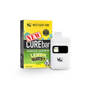 WEST COAST CURE - WCC Lemon Sorbet Live Resin CureBar 2.0 Ready To Use Vape (S) 1g