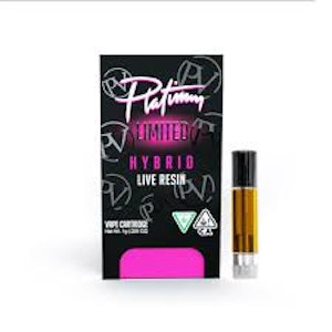 PLATINUM VAPE - Platinum Vape - 1g Live Resin Cartridge - Jelly Rancher - HybridSativa