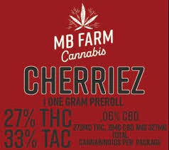MB Farms - MB Farms - Cherriez - 1g Preroll Main Image
