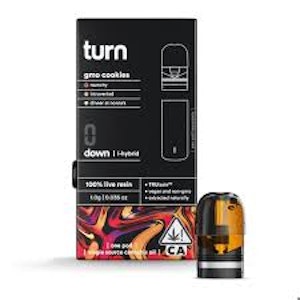 TURN - Turn - 1g Live Resin Pod - GMO Cookies