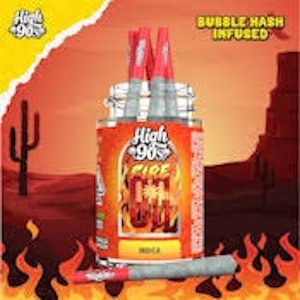 HIGH 90'S - High 90's - 5pk Bubble Hash Prerolls - Fire OG