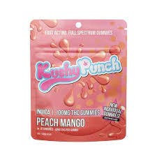 Kushy Punch - Kushy Punch | Fast Acting Full Spectrum Gummies 10ct | Peach Mango | 100mg Main Image